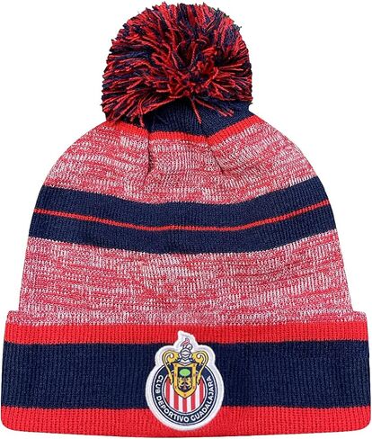 Icon Sports Federacion Mexicana de Futbol Asociacion Club Deportivo Social y Culture - Cruz Azul Crowned Team Pom Beanie، أزرق، OSFM (CR42BN-2) in Saudi Arabia