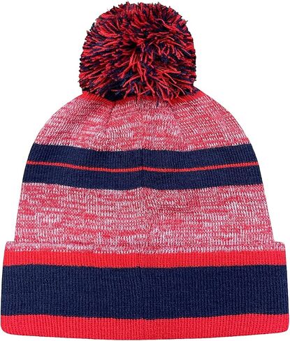 Icon Sports Federacion Mexicana de Futbol Asociacion Club Deportivo Social y Culture - Cruz Azul Crowned Team Pom Beanie، أزرق، OSFM (CR42BN-2) in Saudi Arabia