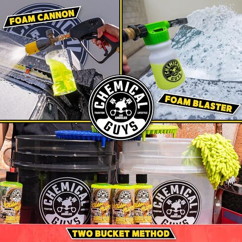 Chemical Guys Tough Mudder Foaming Truck, Off Road, ATV and RV Heavy Duty Wash Soap, (Works with Foam Cannons, Foam Guns or Bucket Washes), 2 x 16 fl oz, Lemon Scent - CWS2021602 in Saudi Arabia