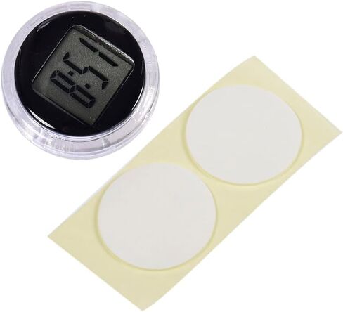 Mini Motorcycle Clocks, Stick On Car, Waterproof Stick-On Motorbike Mount Watch Digital Clocks, Mini Car Vent Stick-On Clock Watch for Dashboard Boat Bike Home, Automotive Replacement Clocks in Saudi Arabia