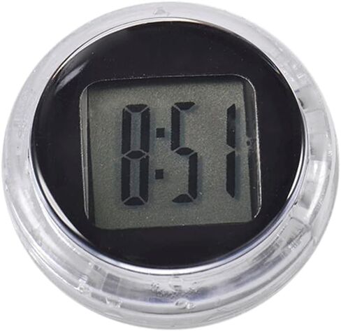 Mini Motorcycle Clocks, Stick On Car, Waterproof Stick-On Motorbike Mount Watch Digital Clocks, Mini Car Vent Stick-On Clock Watch for Dashboard Boat Bike Home, Automotive Replacement Clocks in Saudi Arabia