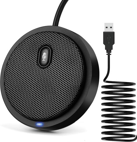 ميكروفون مكثف متعدد الاتجاهات، وميكروفونات مؤتمرات USB لعقد المؤتمرات عن بعد، ومكالمات التكبير/التصغير، والبث الصوتي، والتوصيل والتشغيل المتوافقة مع نظام التشغيل Mac OS X Windows in Saudi Arabia