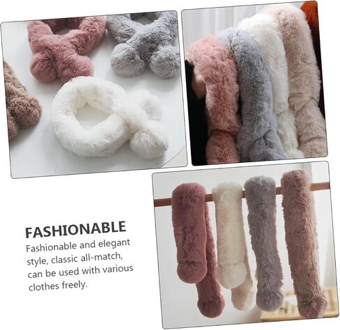 BESPORTBLE 1Pc Warm Neckerchief for Plush Cross Tie Winter Scarf Lovely Design for Boys for Christmas Daily Wear Thick Cozy Autumn Accessory in Saudi Arabia