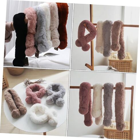 BESPORTBLE 1Pc Warm Neckerchief for Plush Cross Tie Winter Scarf Lovely Design for Boys for Christmas Daily Wear Thick Cozy Autumn Accessory in Saudi Arabia