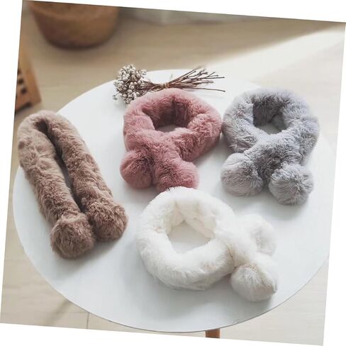BESPORTBLE 1Pc Warm Neckerchief for Plush Cross Tie Winter Scarf Lovely Design for Boys for Christmas Daily Wear Thick Cozy Autumn Accessory in Saudi Arabia