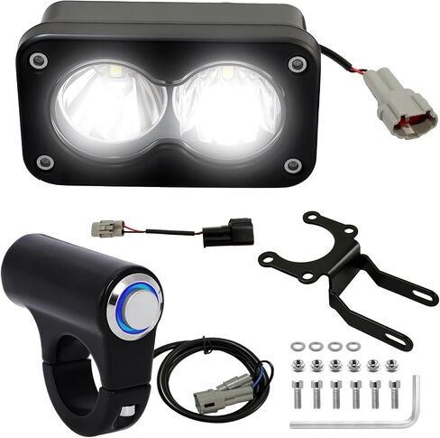 مجموعة مصباح الأمامي الدراجة الأوساخ المتوافقة مع Surron ، Talaria Sting R MX4 ، Segway X260 ، 20W 6000-6500K LED BAR in Kuwait