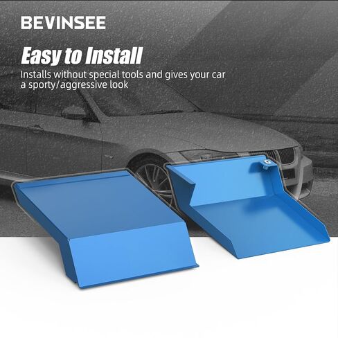 Bevinsee 2PCS AIRE CHAKE COUPS AIRE Inlet متوافق مع 3 سلسلة E92 323I 325I 328I 330I 335I 335D 2010-2013 ، الألومنيوم ، الأسود in Saudi Arabia