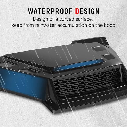 Sport Hood Scoop with Mesh for Honda Pioneer 1000 16-25, Black Front Hood Cover with Grill Vents Kit Air Flow Intake Hood Scoop for Honda Pioneer 1000-3 1000-5 1000-6 2016-2025 Accessories in Saudi Arabia