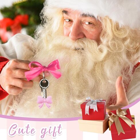 24 Pcs Pink Bow Keychains Party Favor, Coquette Birthday Party Bow Keychains, 12 Style Bachelorette Decoration Baby Shower Cute Supplies(Rose Pink) in Saudi Arabia