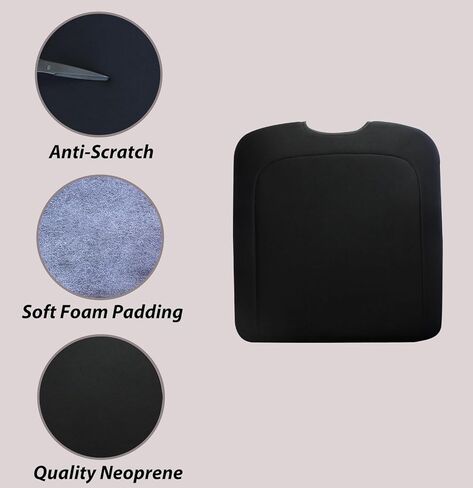 Center Console Cover Compatible with 2013-2018 Dodge Ram 1500/2500/3500 and 2013-2024 Ram 1500/2500/3500 Classic Models Accessories, Armrest Lid Leather Protective Cover(Black) in Kuwait