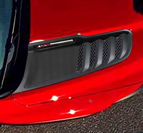 Car Accessories Fit For Dodge Ram 1500 TRX RHO Pickup Truck 2019 2020 2021 2022 2023 Front Hood Scoop Intake Vent Bonnet Cover Trim (Glossy Carbon Fiber) ABS 2PCS in Saudi Arabia