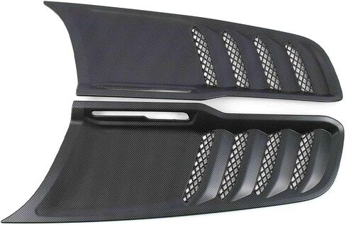 Car Accessories Fit For Dodge Ram 1500 TRX RHO Pickup Truck 2019 2020 2021 2022 2023 Front Hood Scoop Intake Vent Bonnet Cover Trim (Glossy Carbon Fiber) ABS 2PCS in Saudi Arabia