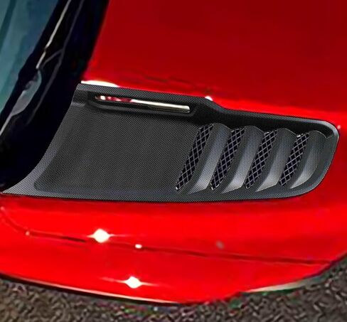 Car Accessories Fit For Dodge Ram 1500 TRX RHO Pickup Truck 2019 2020 2021 2022 2023 Front Hood Scoop Intake Vent Bonnet Cover Trim (Glossy Carbon Fiber) ABS 2PCS in Saudi Arabia