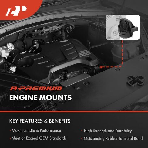 A-Premium Rear Torque Strut Mount Compatible with Jeep MP Series Compass 2018 2019 2020, 2.4L, 6 Speed Transmission in Saudi Arabia