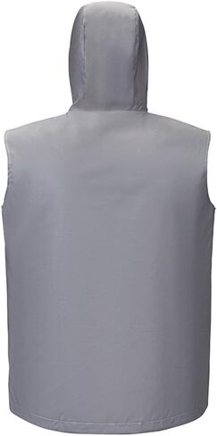 Men's Outdoor Night Running, Cycling, Hiking, Fishing Stage Couple Reflective Hooded Sleeveless Vest Jacket in Saudi Arabia