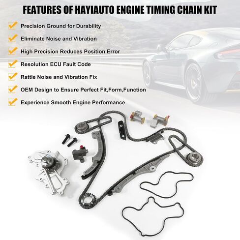 HL3Z6268A Engine Timing Chain Kit 3-1079S with VVT Gear Sprocket Fits for Ford F150 3.5L Ecoboost, for Expedition, for Lincoln Navigator 3.5L V6 DOHC 2017-2023 HL3Z-6268-A HL3Z6K255A in Kuwait