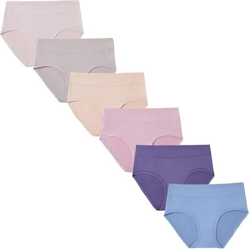 Women's Plus Size Underwear XL-5XL Panties High Waisted Briefs 6-Pack in Saudi Arabia