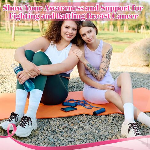 30 Pairs Pink Ribbon Shoe Laces 45'' Breast Cancer Awareness Shoelaces for Fundraising Walks Sports Football Boot in Saudi Arabia