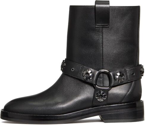 kate spade new york Women's Spade Flower Stud Smooth Leather Moto Boot Motorcycle in Saudi Arabia
