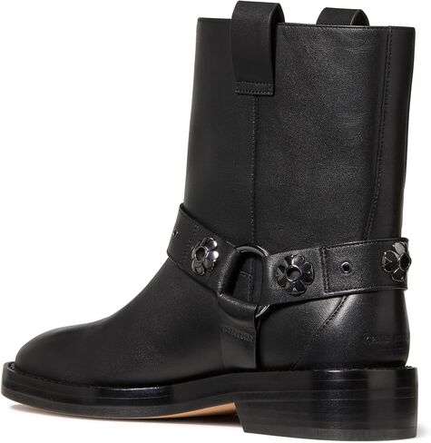 kate spade new york Women's Spade Flower Stud Smooth Leather Moto Boot Motorcycle in Saudi Arabia