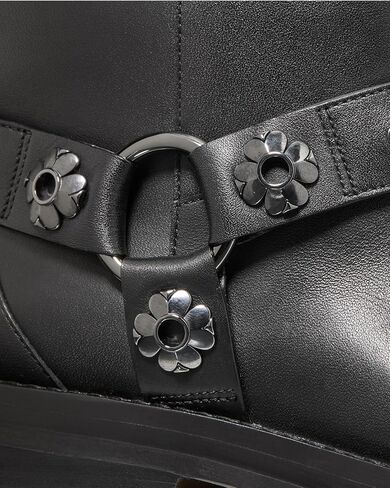 kate spade new york Women's Spade Flower Stud Smooth Leather Moto Boot Motorcycle in Saudi Arabia