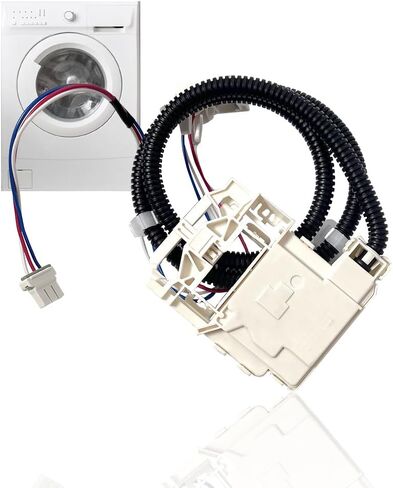Wh08x33879 مجموعة قفل الغسالة - SPRING SPRING & IP55 مقاوم للماء ، UL معتمدة لسلسلة GE PTW600/PTW700/PTW900 ، GTW220/GTW385 ، نماذج HTW265 (يستبدل WH08X37859) in Saudi Arabia
