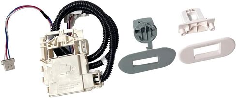Wh08x33879 مجموعة قفل الغسالة - SPRING SPRING & IP55 مقاوم للماء ، UL معتمدة لسلسلة GE PTW600/PTW700/PTW900 ، GTW220/GTW385 ، نماذج HTW265 (يستبدل WH08X37859) in Saudi Arabia
