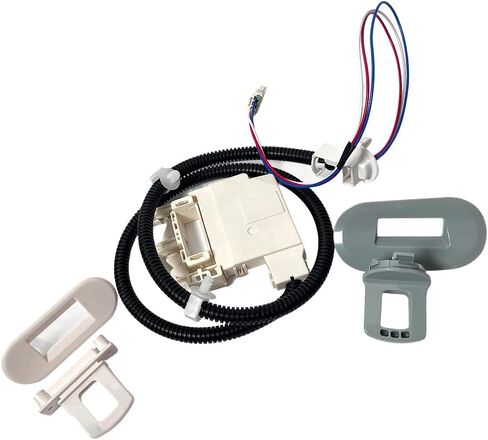 Wh08x33879 مجموعة قفل الغسالة - SPRING SPRING & IP55 مقاوم للماء ، UL معتمدة لسلسلة GE PTW600/PTW700/PTW900 ، GTW220/GTW385 ، نماذج HTW265 (يستبدل WH08X37859) in Saudi Arabia