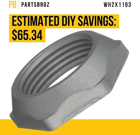 PartsBroz WH2X1193 Hub Nut - Compatible With General Electric Hotpoint Washer - Replaces AP2045284 279131 AH271505 EA271505 PS271505 WH02X1193 Ultra Durable Replacement in Saudi Arabia