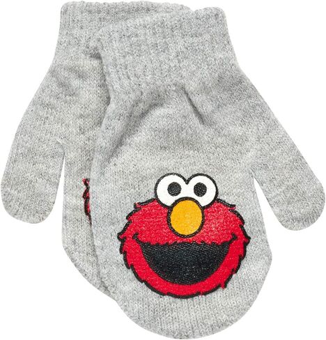 Sesame Street Elmo Hat and 2 Pair Mittens Cold Weather Set (2-4), Size Age 2-4, Elmo Reversible Hat in Saudi Arabia