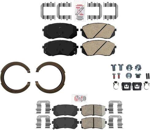 AmeriBRAKES Ceramic Pads Parking Brake Shoes For 2014-16 Cadenza Manual Parking in Kuwait