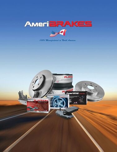 AmeriBRAKES Ceramic Pads Parking Brake Shoes For 2014-16 Cadenza Manual Parking in Kuwait