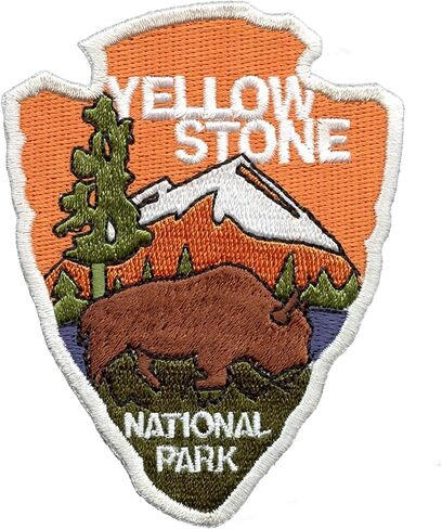 Yellowstone National Park Travel Patch Embroidered Iron On in Saudi Arabia