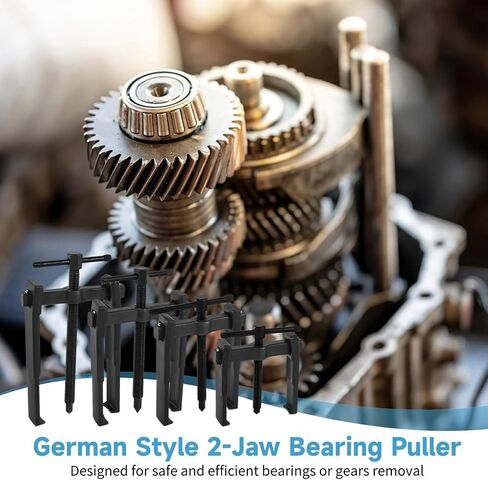 OMISTAR 4 PCS 2 Jaw Gear Puller, 3'' 4'' 6'' 8'' Adjustable Bearing Puller Remover, Hand Remover Tool Pump Pulley Remover for Flywheel, Pulley, Gear, Shaft Removal (3'' 4'' 6'' 8'') in Saudi Arabia
