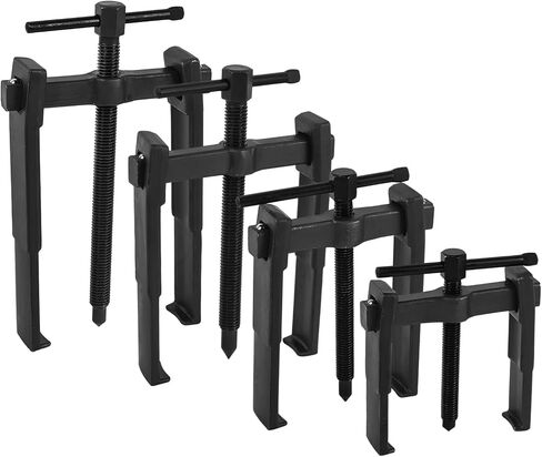 OMISTAR 4 PCS 2 Jaw Gear Puller, 3'' 4'' 6'' 8'' Adjustable Bearing Puller Remover, Hand Remover Tool Pump Pulley Remover for Flywheel, Pulley, Gear, Shaft Removal (3'' 4'' 6'' 8'') in Saudi Arabia