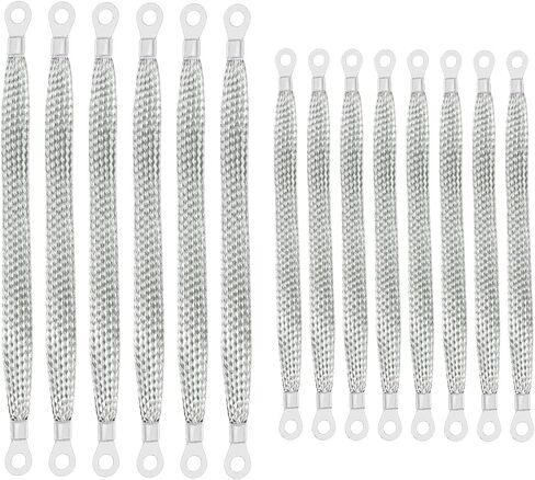 أحزمة أرضية مركزية للسيارات 14pcs ، حزام سلك مركبة محرك مركبة من النحاس 10/12 بوصة مع محطات رنين ، إكسسوارات موصلات الكابلات التلقائية ، Universal for SuV RV Truck in Kuwait