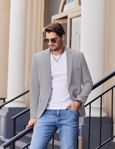 COOFANDY Mens Casual Blazer Slim Fit Sport Coats One Button Stylish Business Suit Jacket in Kuwait