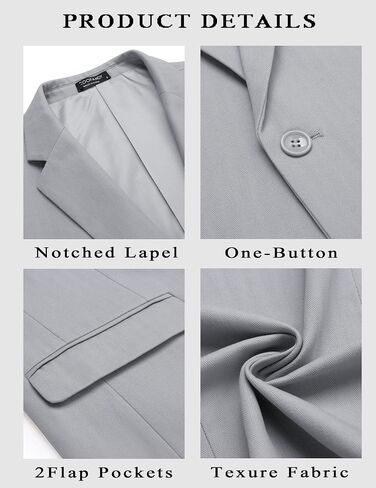 COOFANDY Mens Casual Blazer Slim Fit Sport Coats One Button Stylish Business Suit Jacket in Kuwait