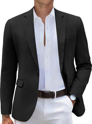 Coofandy Mens Blazer Blazer Slim Fit Sport Coats One Button Suitish Suit Suct in Kuwait