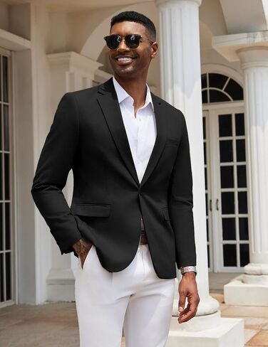 Coofandy Mens Blazer Blazer Slim Fit Sport Coats One Button Suitish Suit Suct in Kuwait