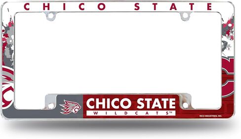 Rico Industries NCAA Connecticut Huskies - UCONN Primary 12 بوصة × 6 بوصة إطار لوحة ترخيص للسيارات من الكروم بالكامل للسيارة/الشاحنة/سيارات الدفع الرباعي in Saudi Arabia