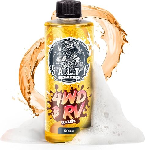 غسول مركّز Salty Captain 4WD - (32 أونصة سائلة) صابون رغوي شديد التحمل للطرق الوعرة والمركبات ATV والشاحنات والمركبات الترفيهية | تم اختباره معمليًا وآمن على جميع الأسطح، تركيبة درجة حموضة 12 in Kuwait