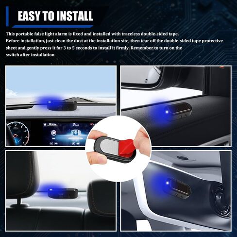 2PCS CAR SOLAR POWER محاكاة إنذار وهمية ، نظام إنذار للسيارة ، مصباح السلامة الداخلية تحذيرًا تلقائيًا مع منفذ شاحن USB ، مصباح مضاد للسرقة LED مصباح وهمي in Kuwait