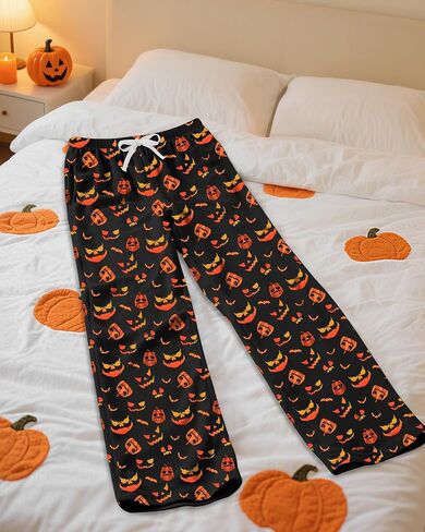 Mens Halloween Christmas Pajama Pants Soft Men Pj Bottoms with Pockets Drawstring Sleep Lounge Pant for Men (M-XL) in Saudi Arabia