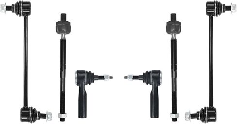 6Pcs Tie Rod End Kit, Front Inner Outer Tie Rod End With Boots Compatible with 2015-2022 FORD MUSTANG in Saudi Arabia