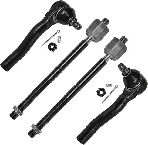 Detroit Axle - 4 قضبان التعادل الأمامية لعام 2013 2014 2015 استبدال قضبان الشيفروليه ماليبو الداخلية والخارجية [مع تعليق الإلكترونية ومعالجة] معالجة] in Saudi Arabia