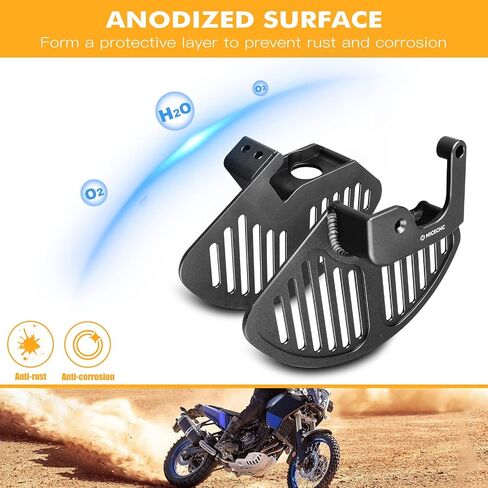 NICECNC Front Shock Absorber Brake Disc Shield Compatible with Yamaha Tenere 700 /XTZ700 2019-2024, Tenere 700 Rally Edition 2020-2024, Tenere 700 World Raid 2022, Front Disc Brake Protector, Black in Saudi Arabia