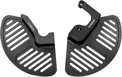 NICECNC Front Shock Absorber Brake Disc Shield Compatible with Yamaha Tenere 700 /XTZ700 2019-2024, Tenere 700 Rally Edition 2020-2024, Tenere 700 World Raid 2022, Front Disc Brake Protector, Black in Saudi Arabia