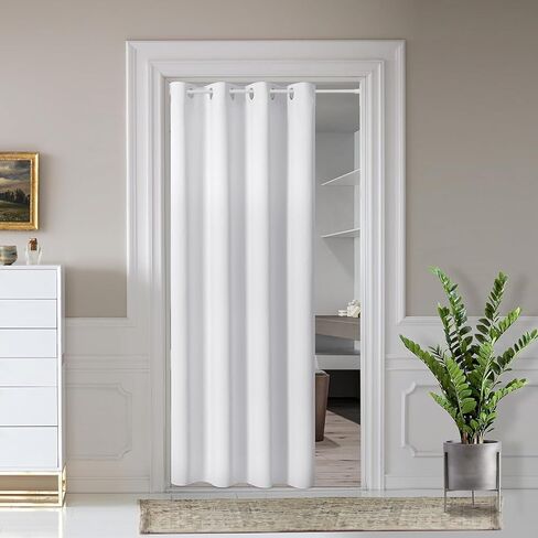 KXLife 1 Pack Spring Tension Curtain Rod 28-40 inch, 5/8" Diameter, Adjustable Small Curtain Rod No Drilling, Expandable Spring Loaded Tension Rod for Doors and Windows, White in Kuwait