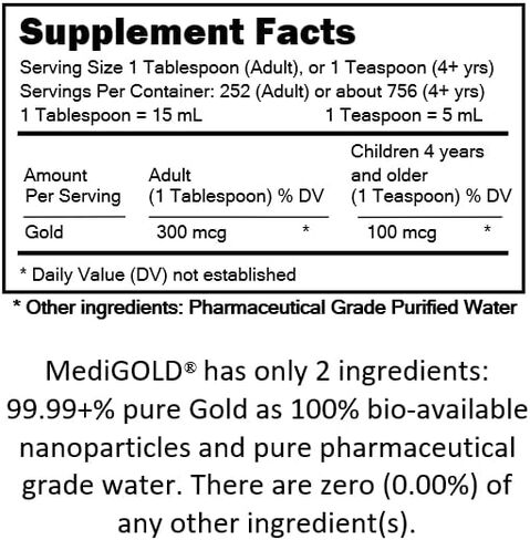 True colloidal Gold - 1 U.S. Gallon in Clear Glass jug in Saudi Arabia